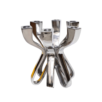 ALUMINIUM ADVENT CANDLE HOLDER